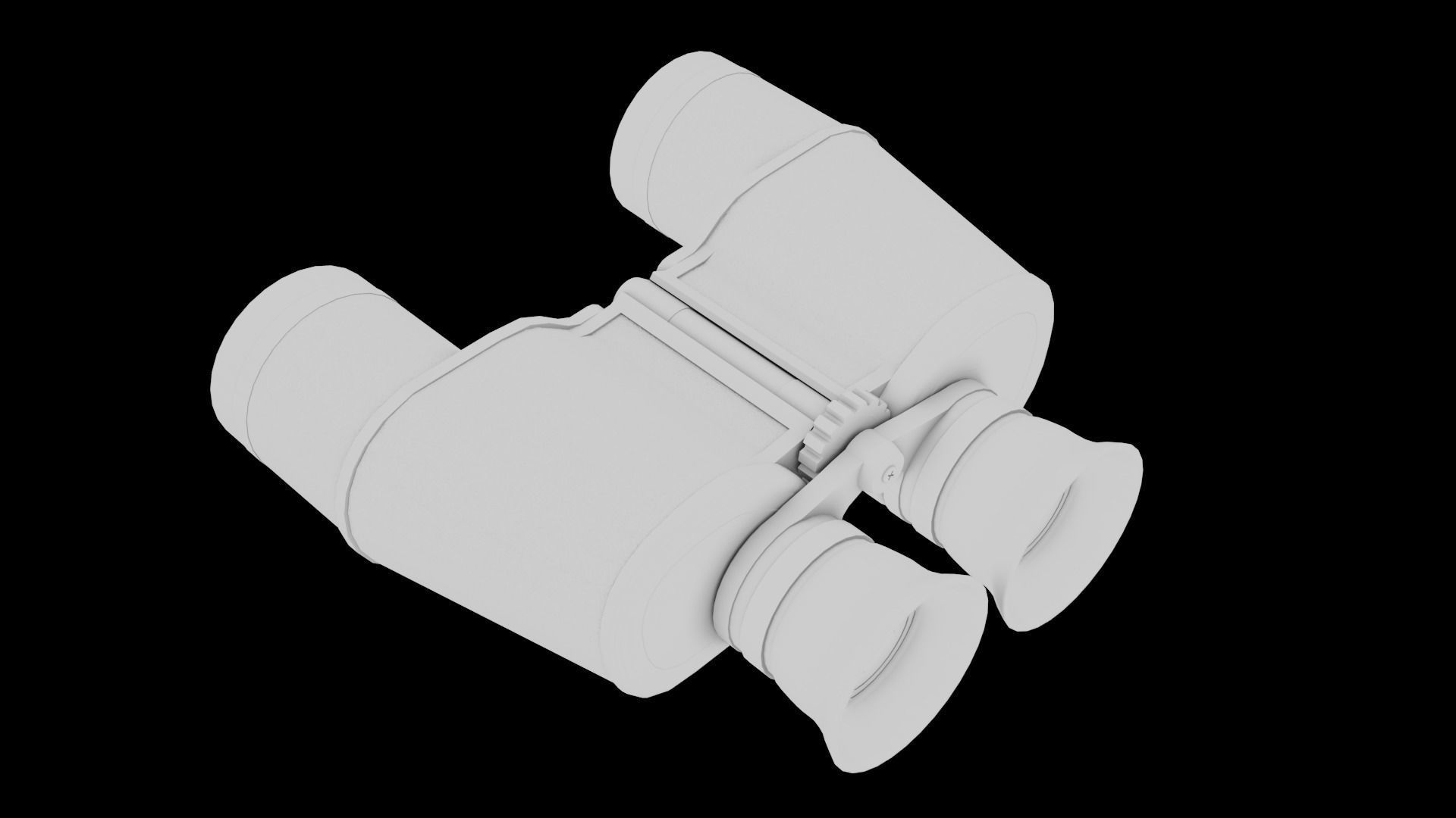 Soviet Field Binocular Low-poly 3D model_11