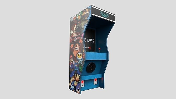 Arcade Games Low-poly 3D model 5