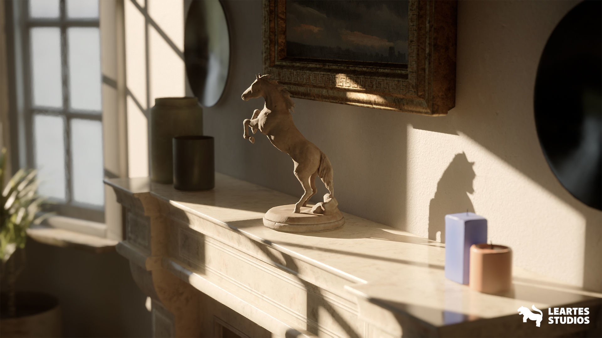 English Cottage Interior Low-poly 3D model_4