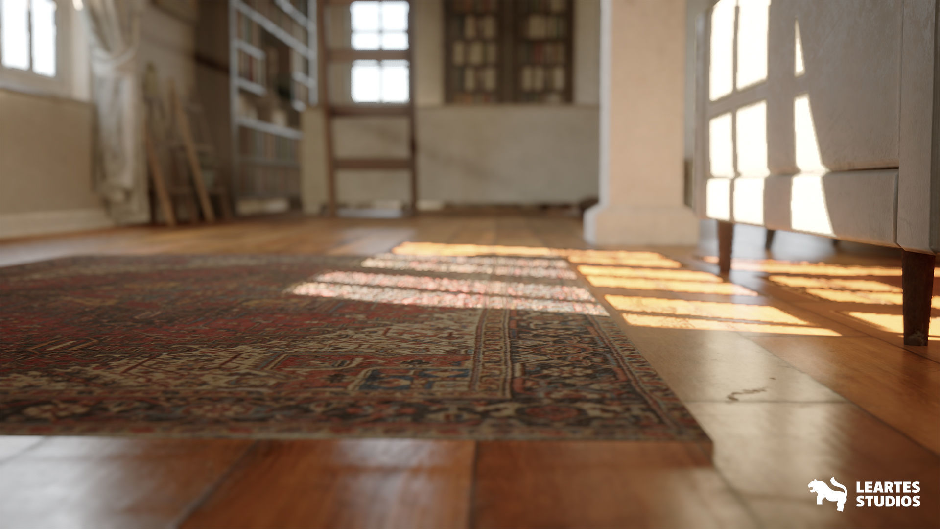 English Cottage Interior Low-poly 3D model_10