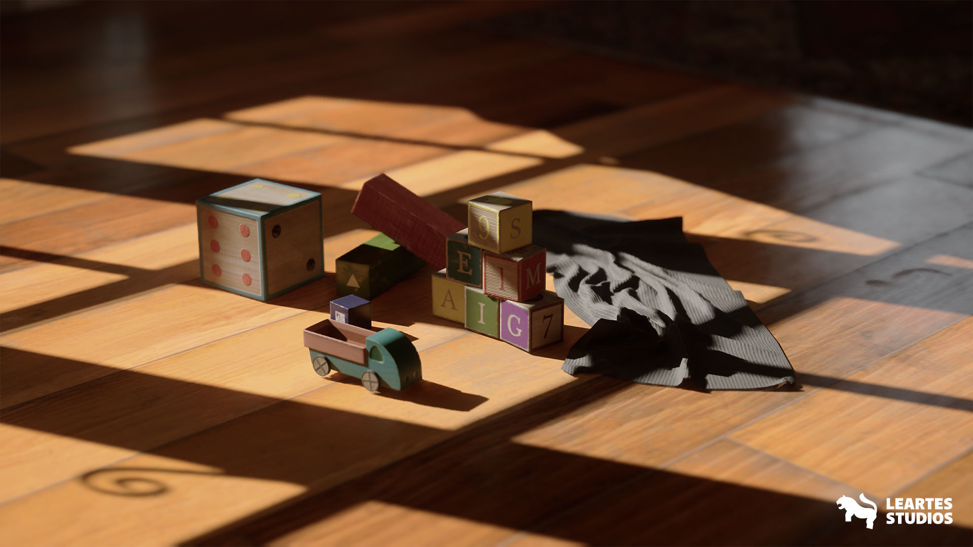 English Cottage Interior Low-poly 3D model_8