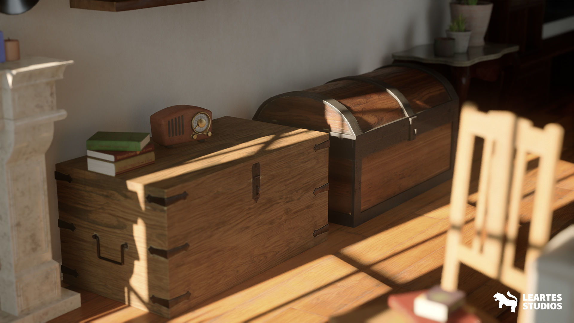 English Cottage Interior Low-poly 3D model_9