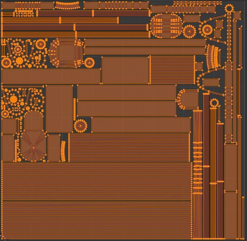 Old electric pole set PBR game ready Low-poly 3D model_11