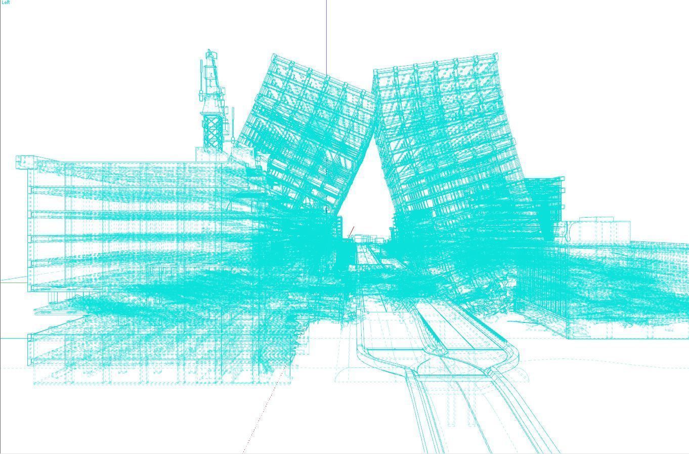 Ruined City Destroyed Cityscape 3D model_30