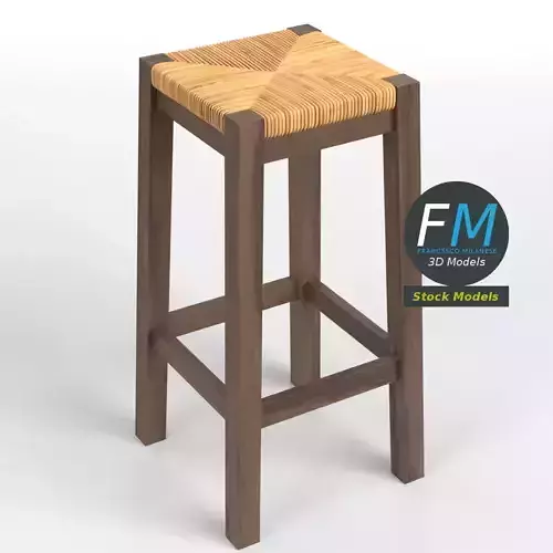 Wooden stool 2