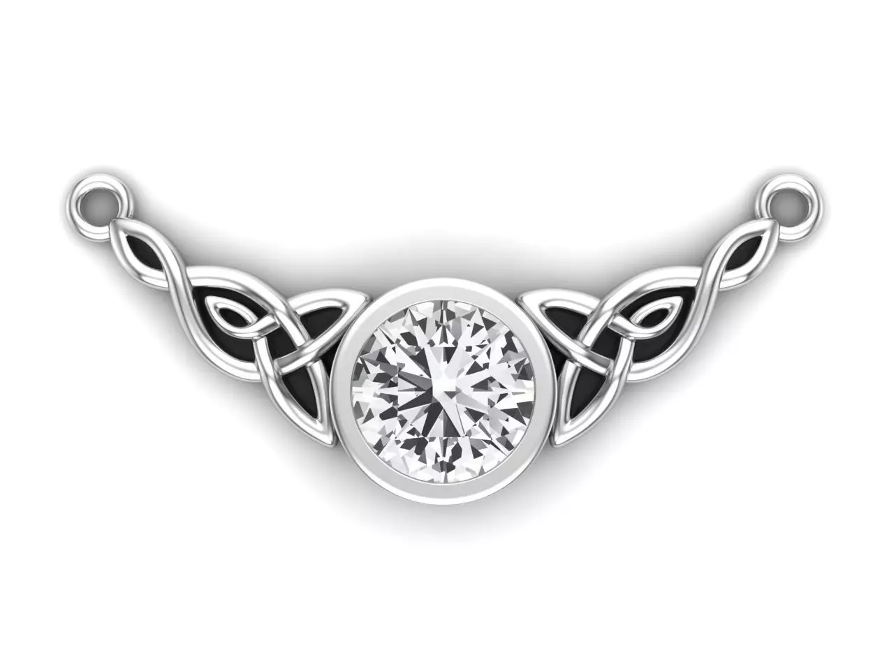 celtic pendant 3D print model_0