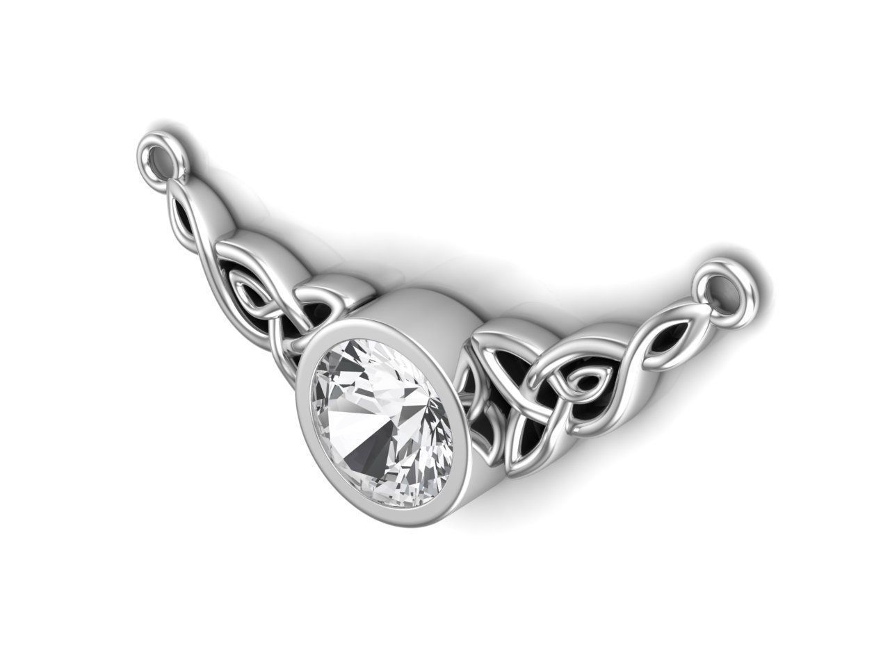 celtic pendant 3D print model_2