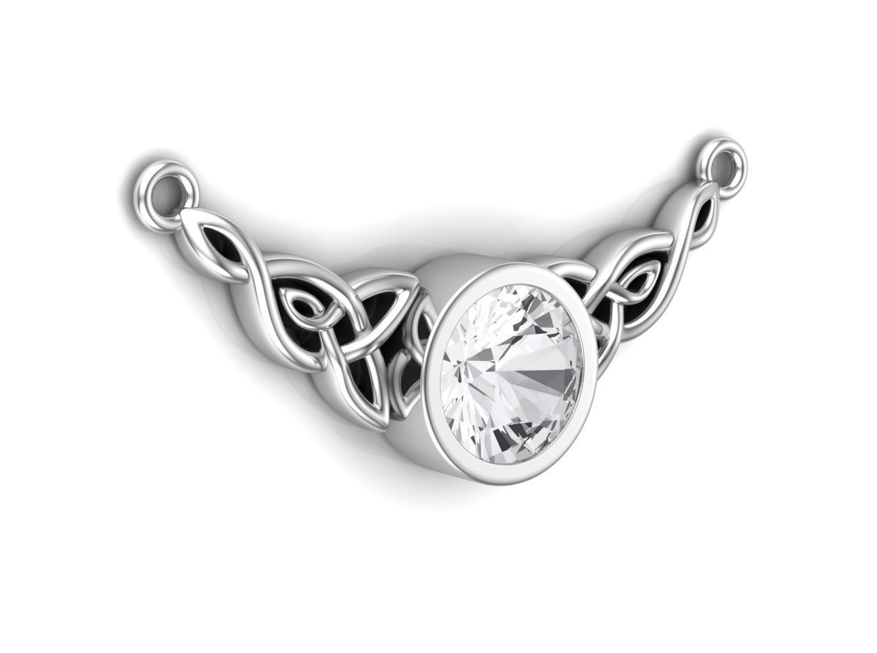 celtic pendant 3D print model_1