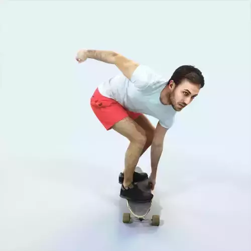 Flow 03L Riding a Skateboard Sports Man