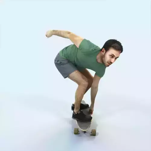 Flow 03K Riding a Skateboard Sports Man