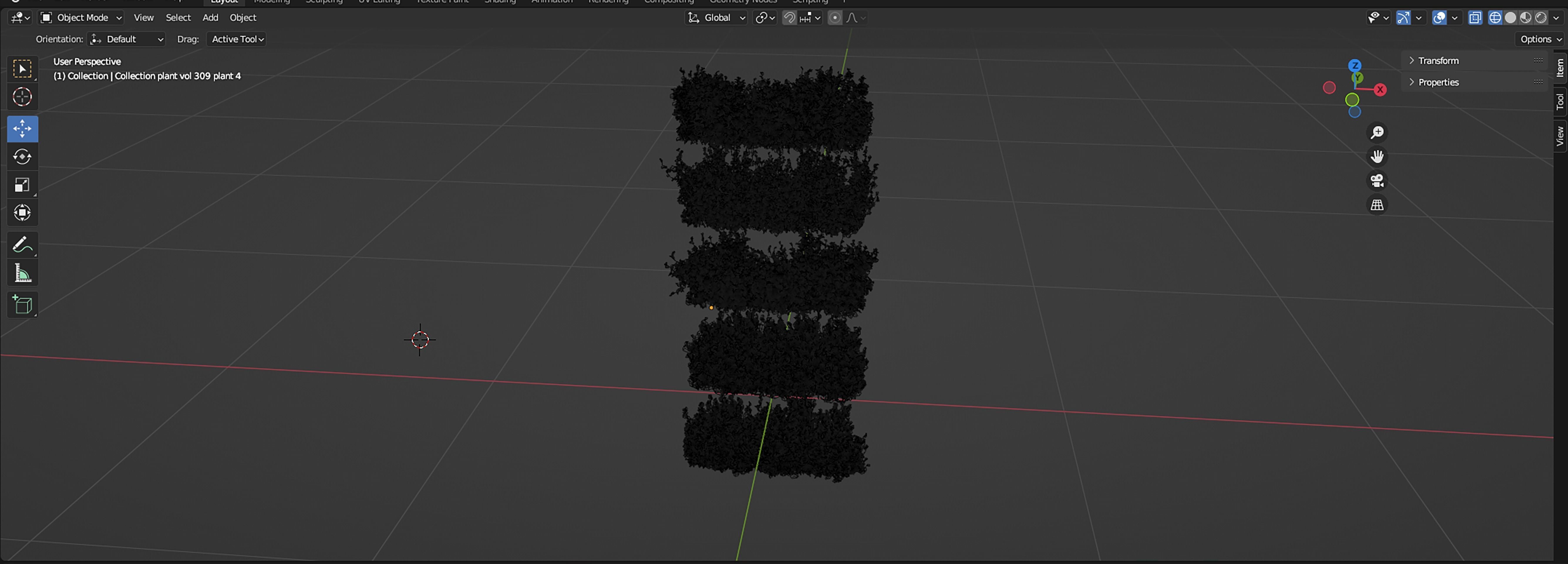 Collection plant vol 309 - blender model  3D model_7