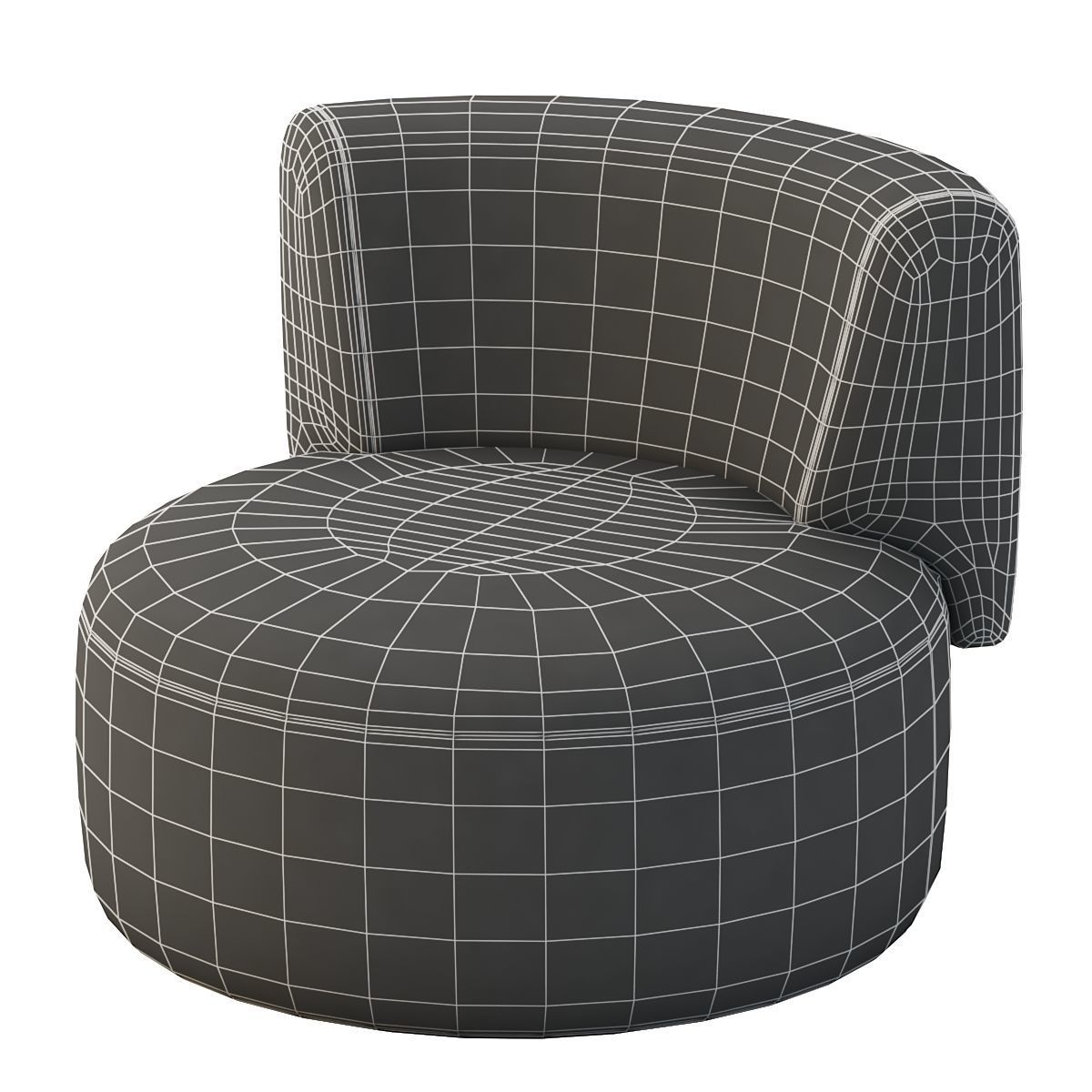 Lek armchair 3D model_5