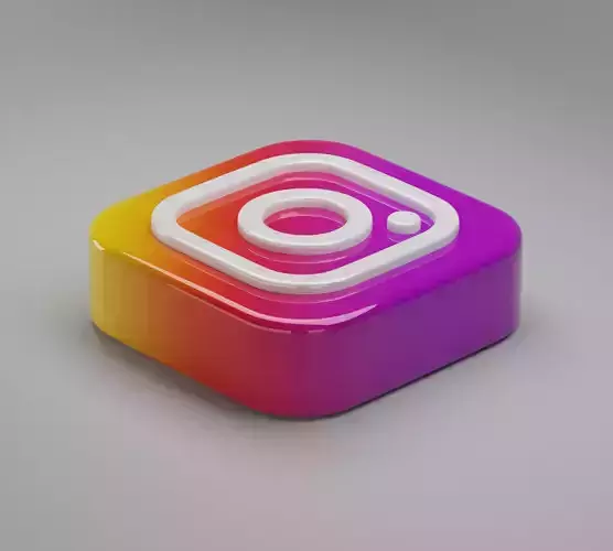 Instagram Logo 3D model