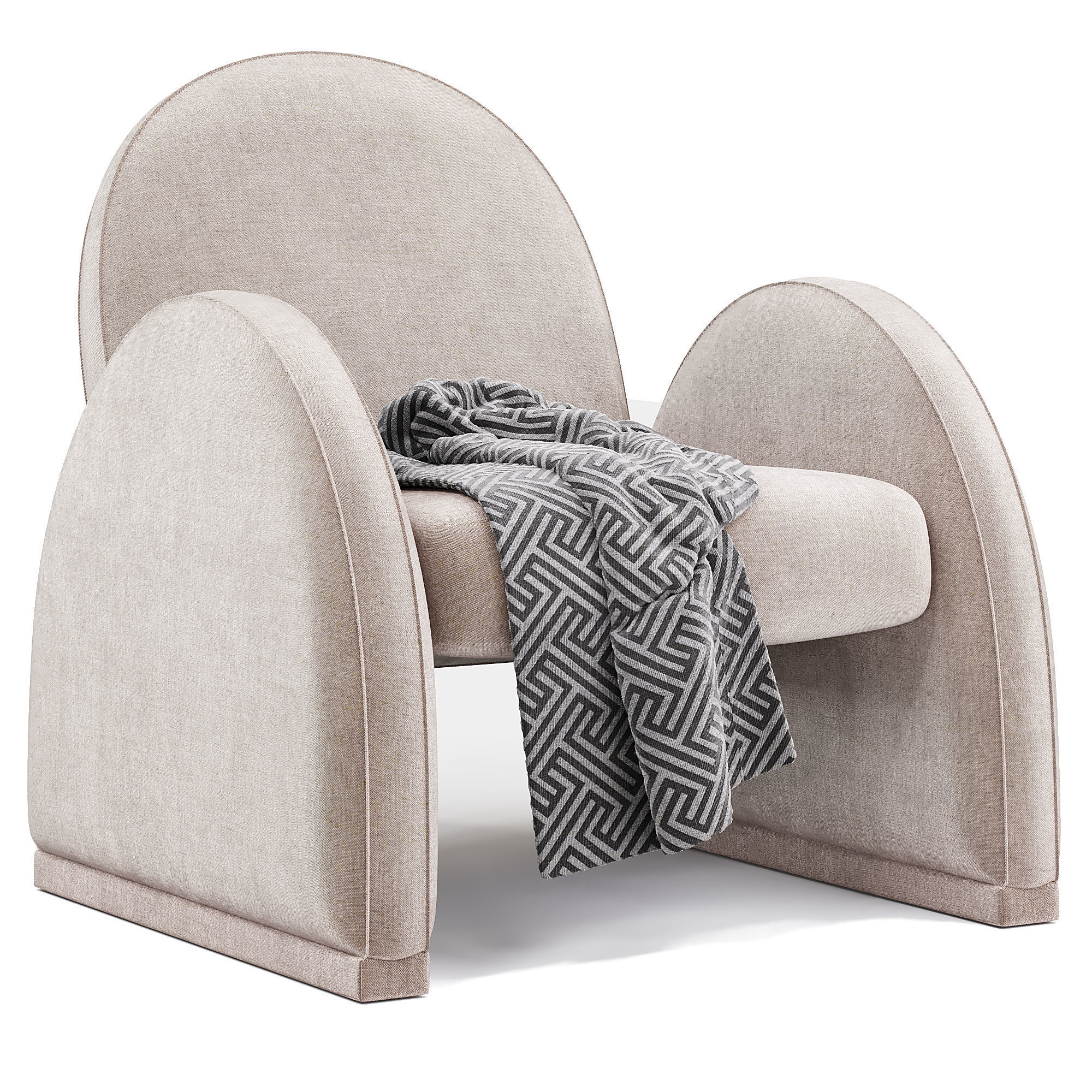 Nicola chair 3D model_3