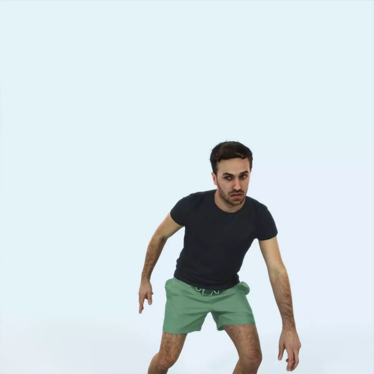 Flow 09K Changing Direction Sports Football Man Low-poly 3D model_0