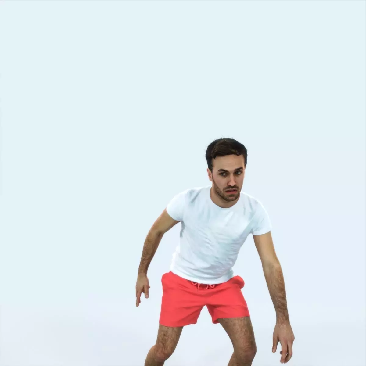 Flow 09F Changing Direction Sports Football Man Low-poly 3D model_0