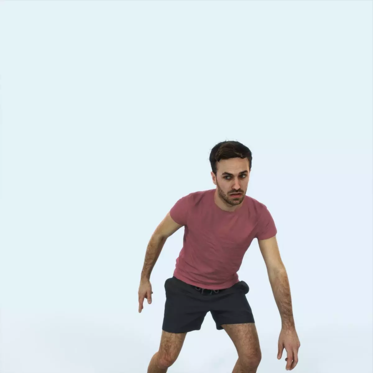 Flow 09E Changing Direction Sports Football Man Low-poly 3D model_0