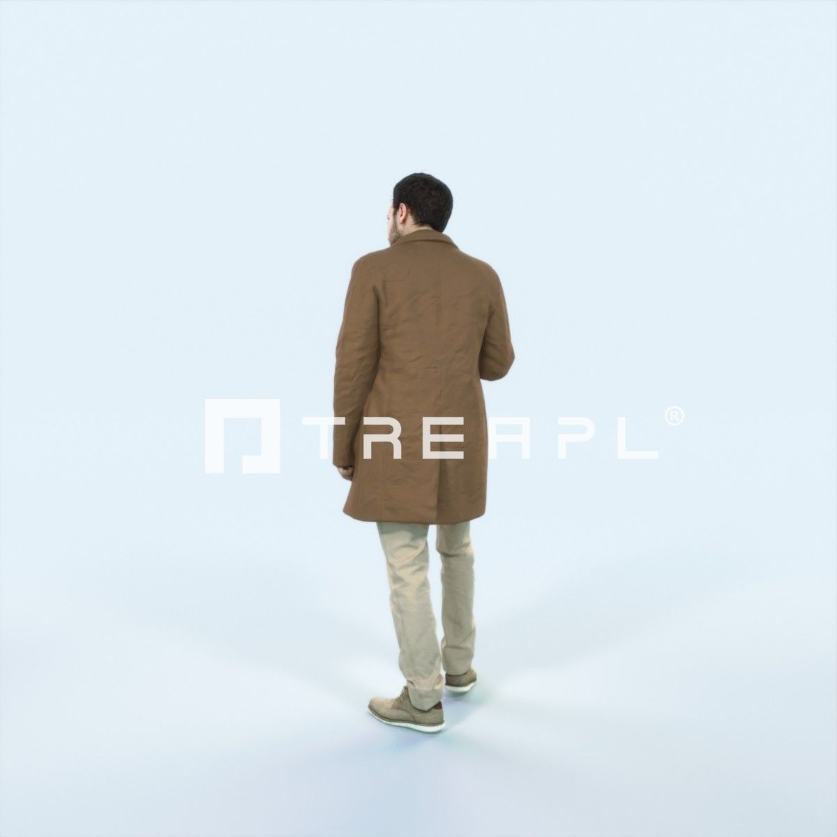 Flow 09K walking Elegant Man Low-poly 3D model_4