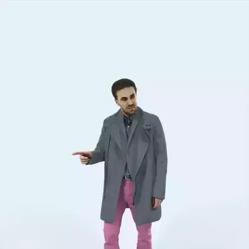 Flow 09J walking Elegant Winter Man