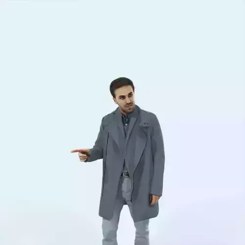 Flow 09I walking Elegant Winter Man