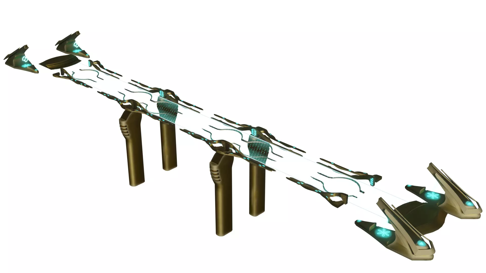 Energy Sci-fi Bridge 3D model