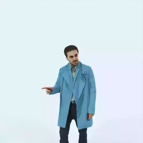 Flow 09E walking Elegant Winter Man