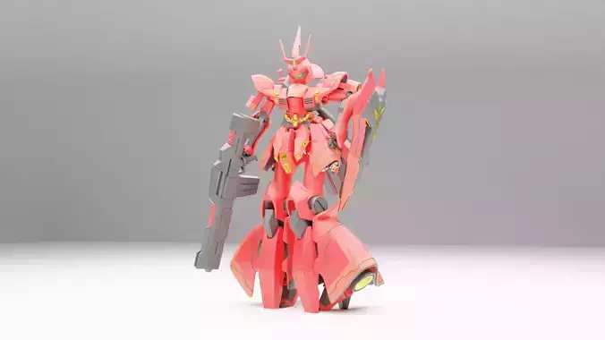 GG-Cute Sazabi-Fully Articulated 3D print model