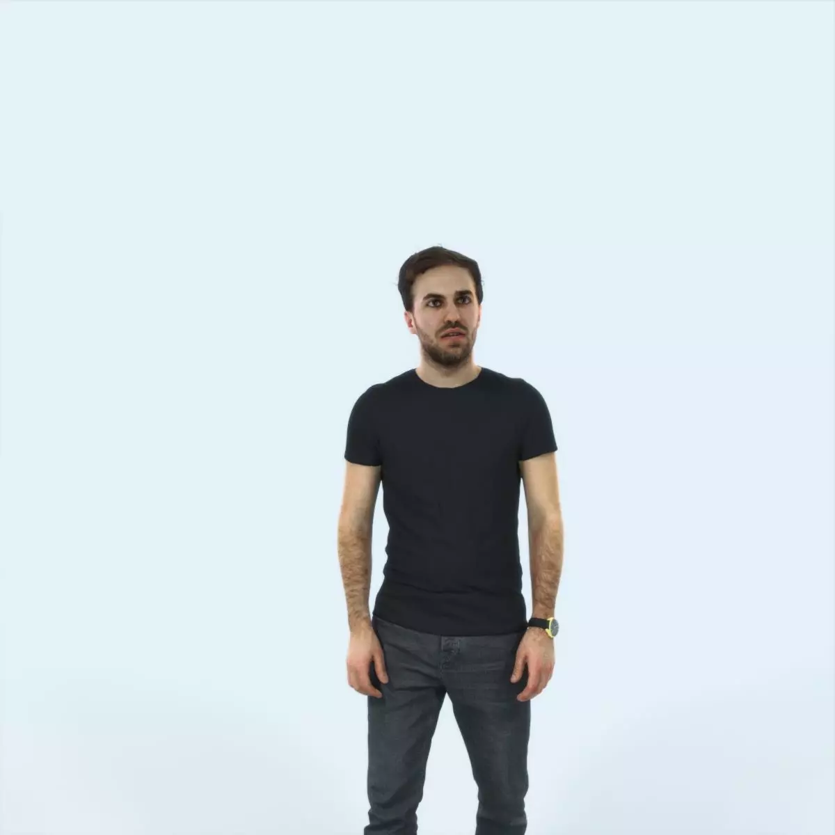 Flow 09B Summer walking Casual Man Low-poly 3D model_0