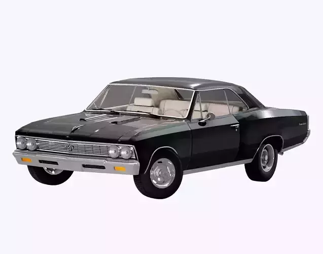 Chevrolet Impala SS 427 Low-poly 3D model