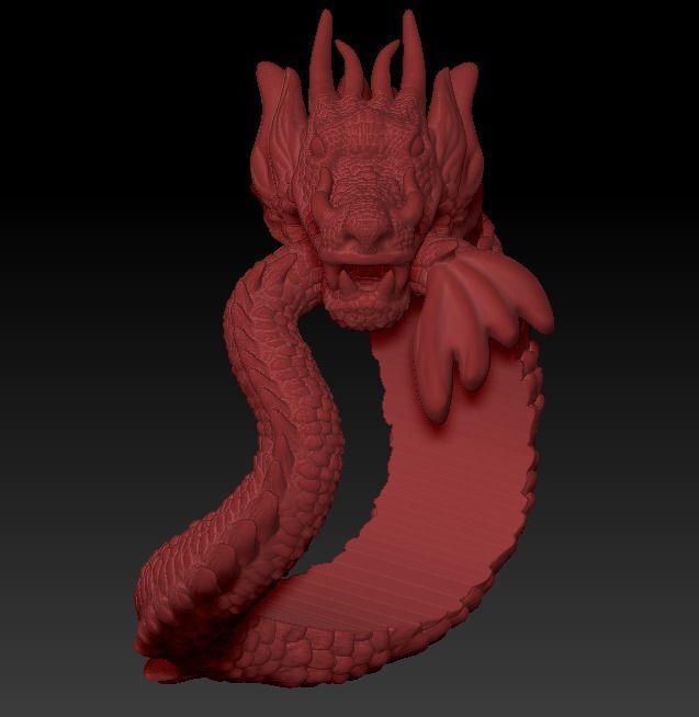 DRAGON RING 3D print model_2