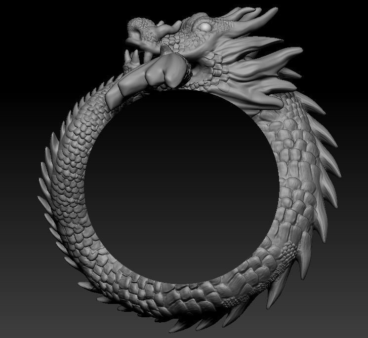 DRAGON RING 3D print model_9