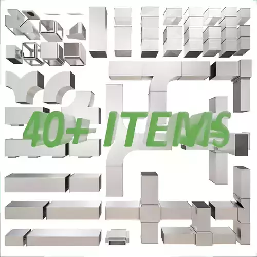 Square HVAC Ducting Pack