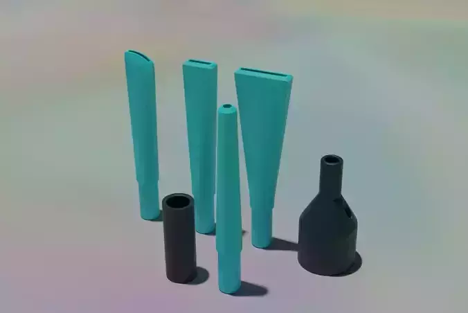 Versatile micro vac adapter set for 3d printing 3D print model