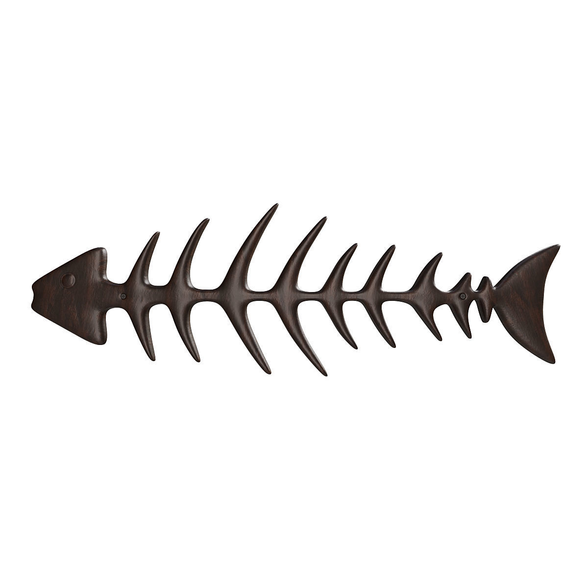 Fish Sceleton Low-poly 3D model_3