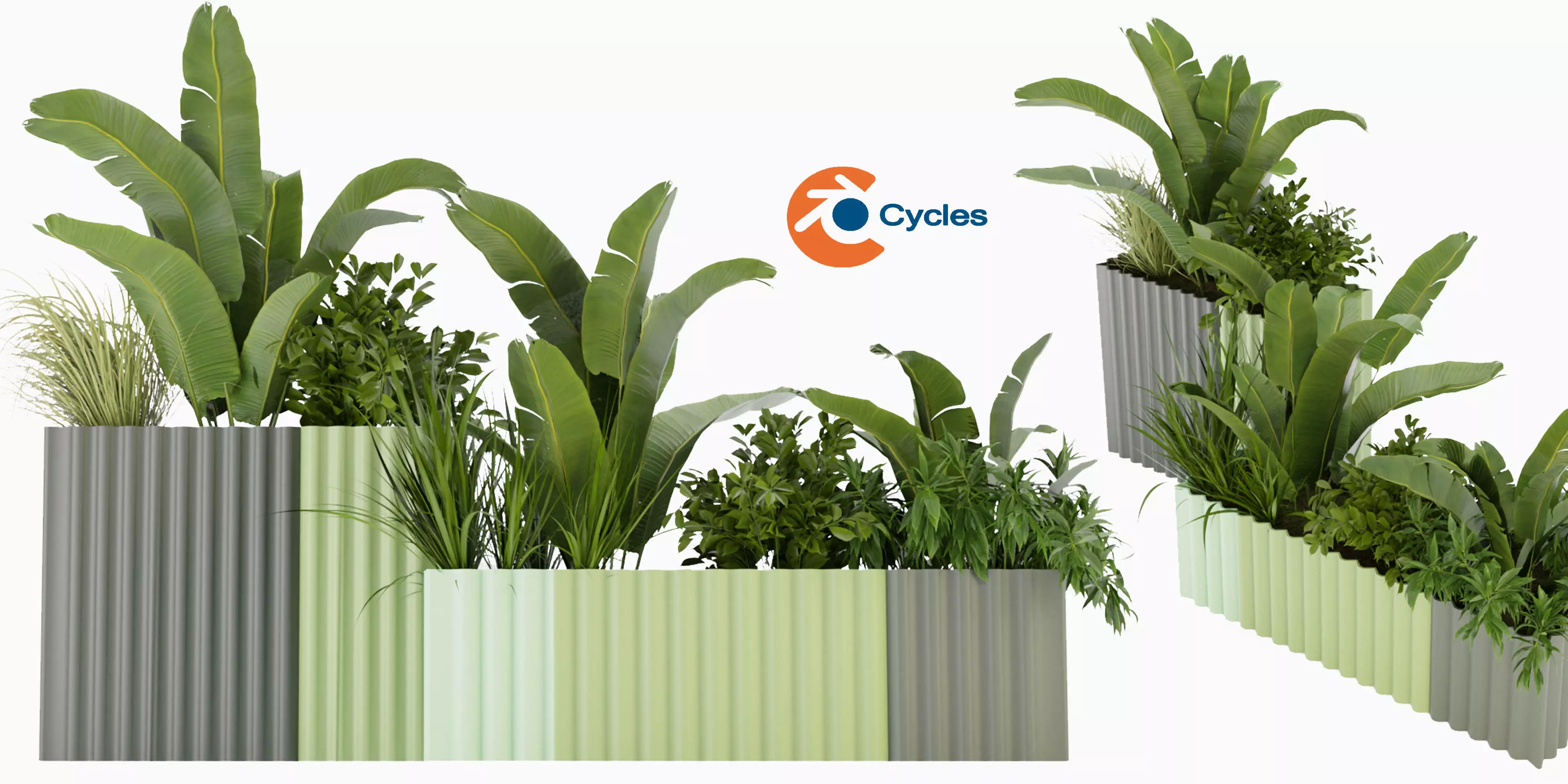 Collection plant vol 318 - blender model  3D model_0