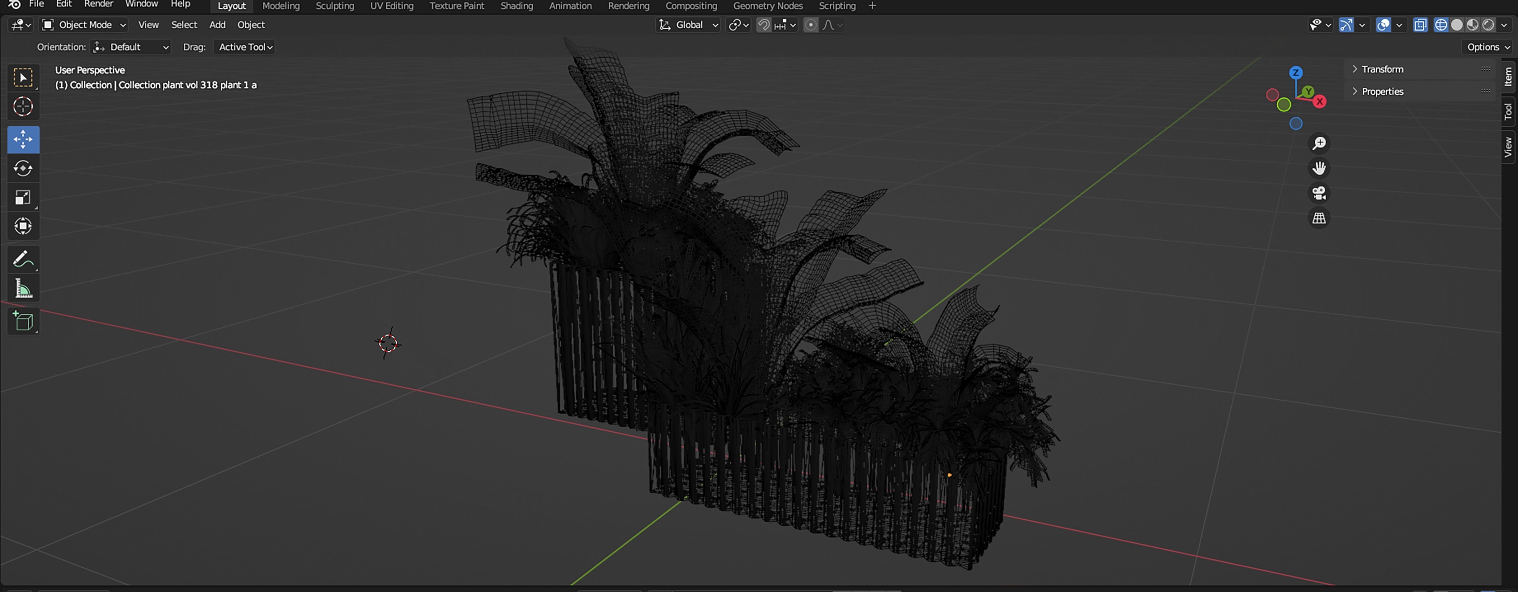 Collection plant vol 318 - blender model  3D model_7