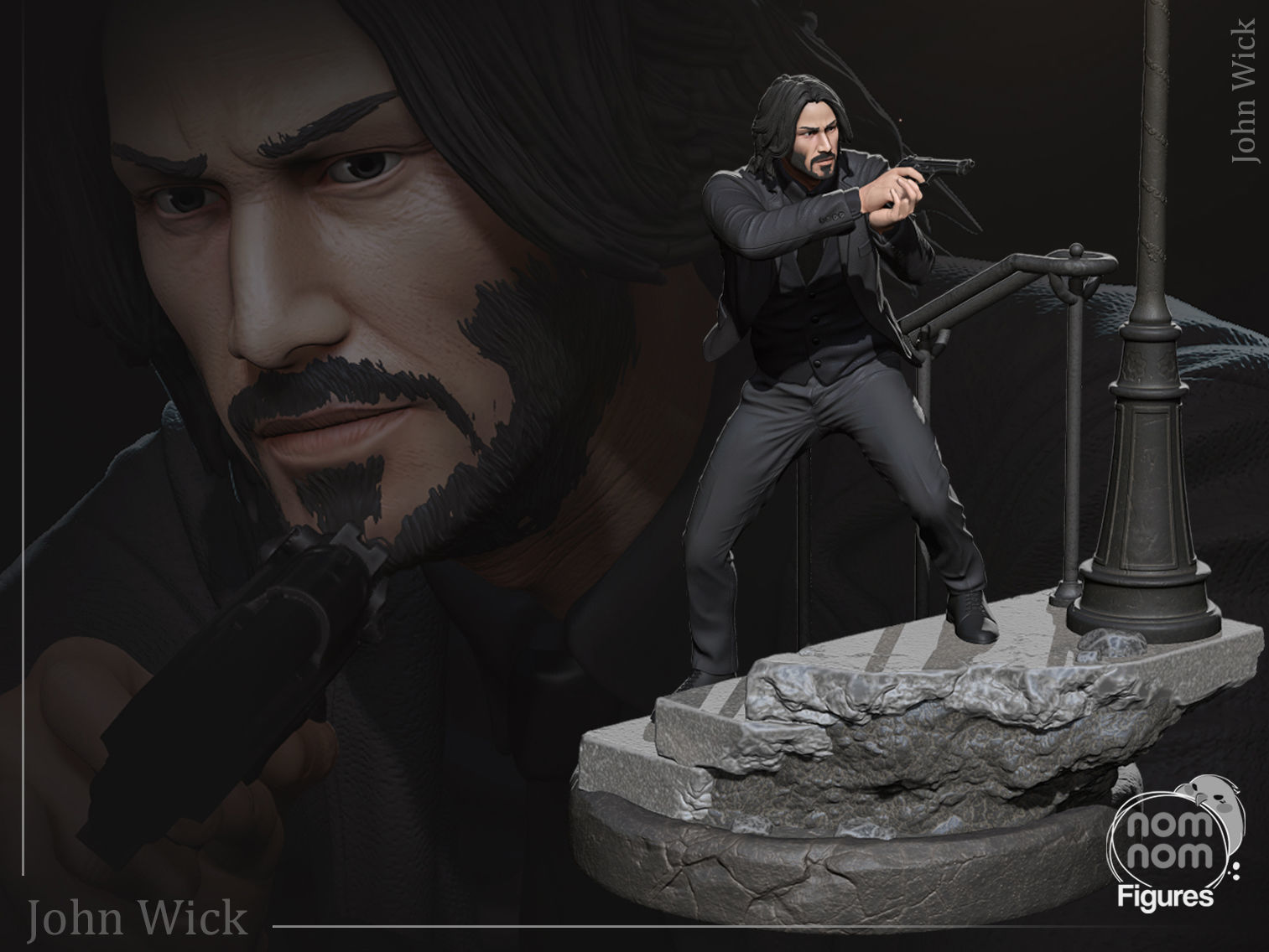 John Wick 3D print model_1