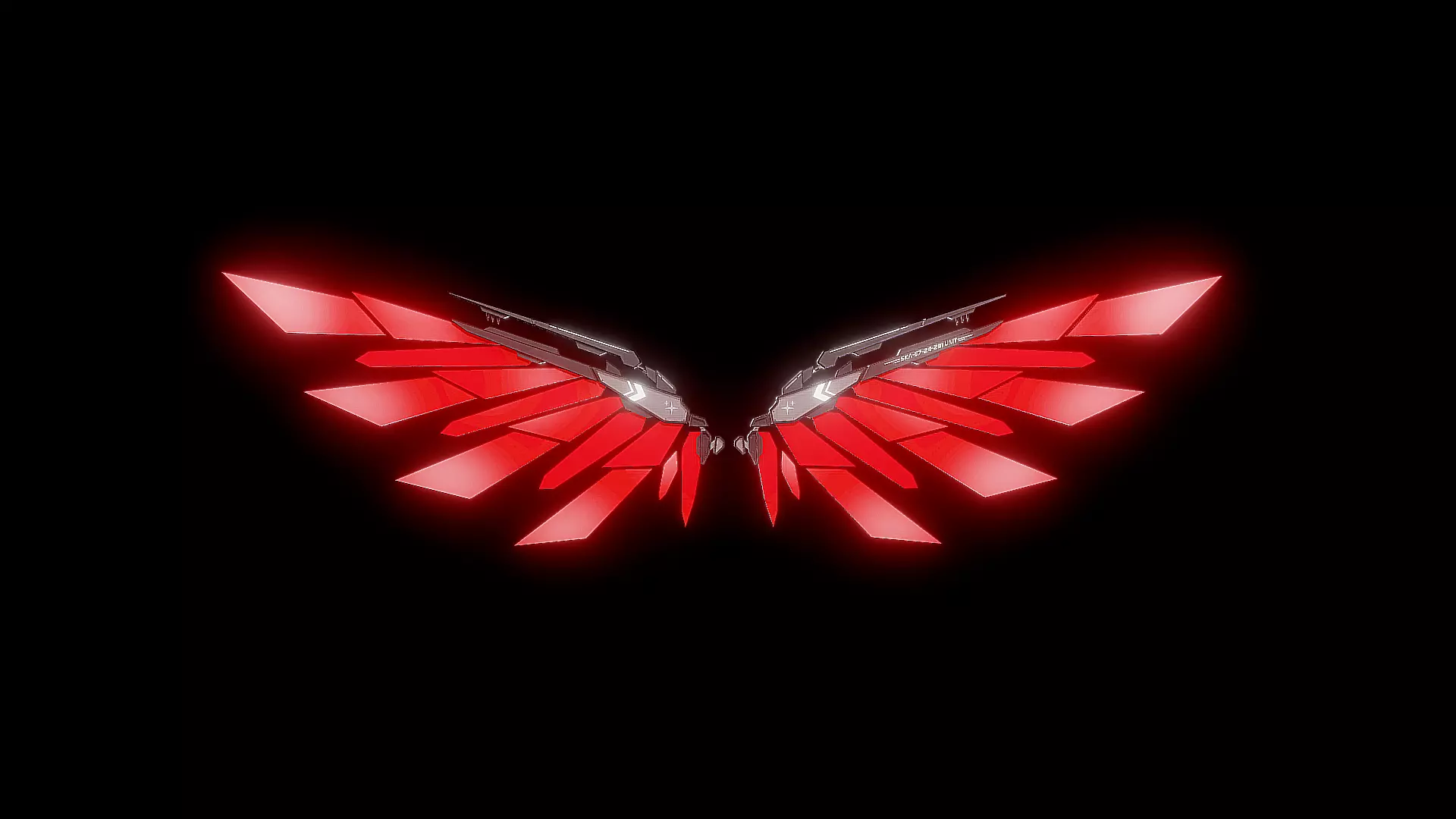 Robot Wings Low-poly 3D model