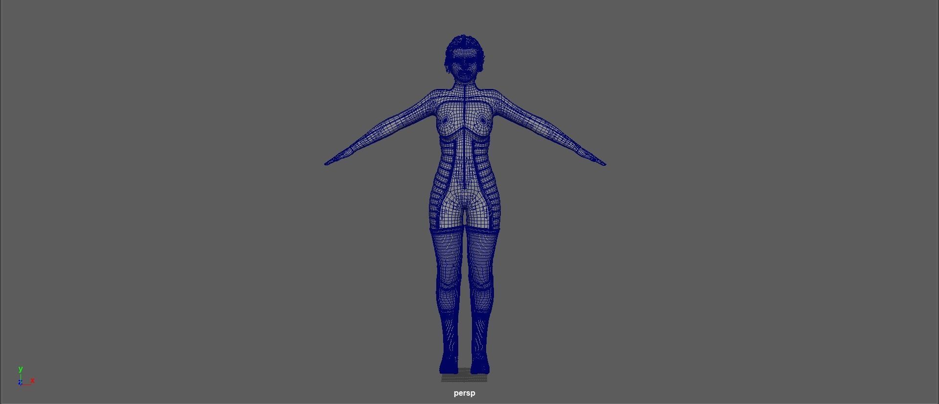 Emilia Clarke Low-poly 3D model_39