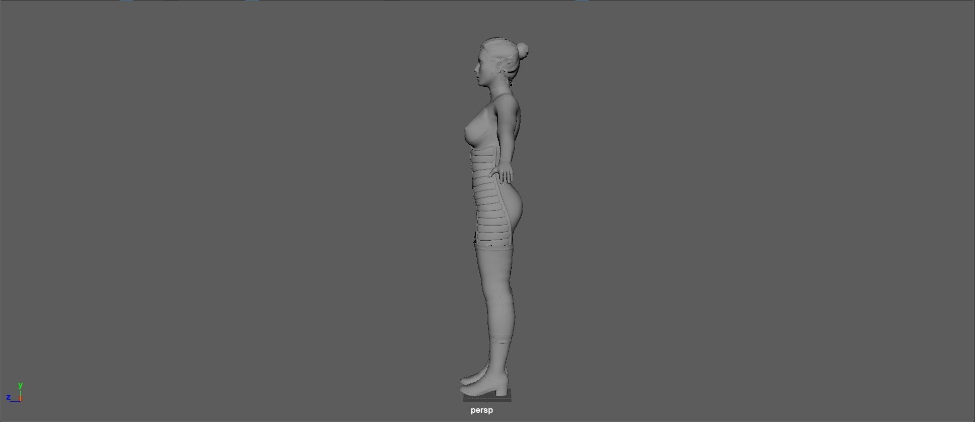 Emilia Clarke Low-poly 3D model_38