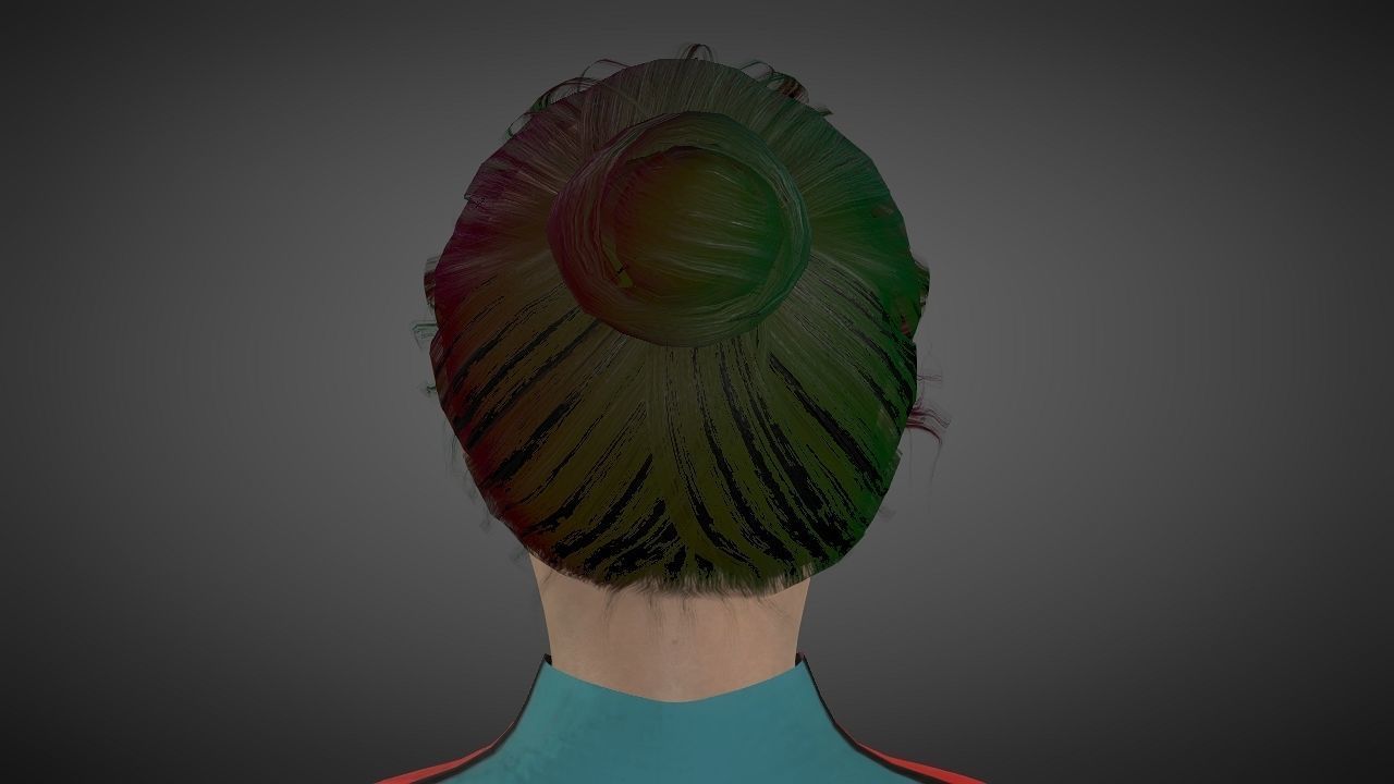 Emilia Clarke Low-poly 3D model_20