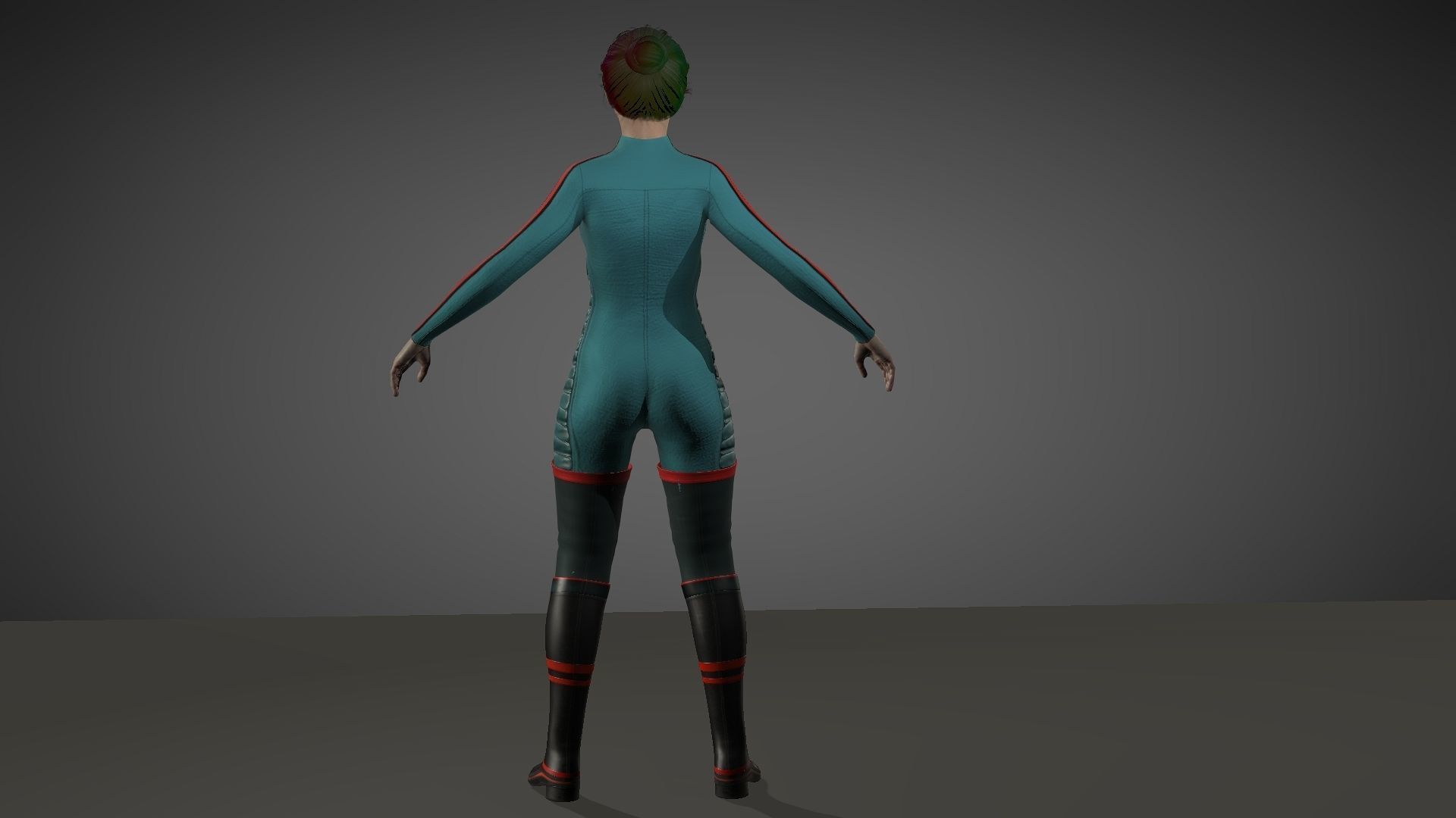 Emilia Clarke Low-poly 3D model_3