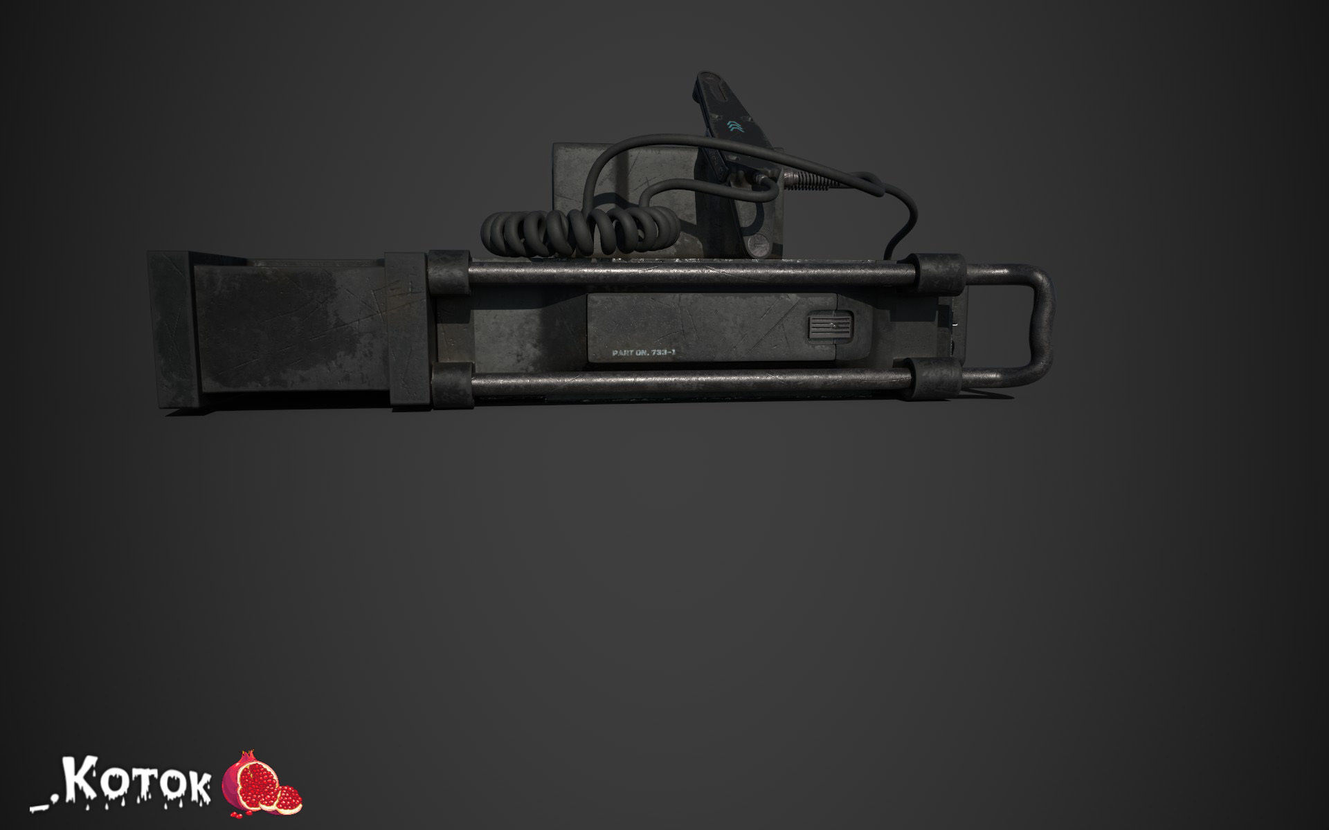 Military Radio Low-poly 3D model_19