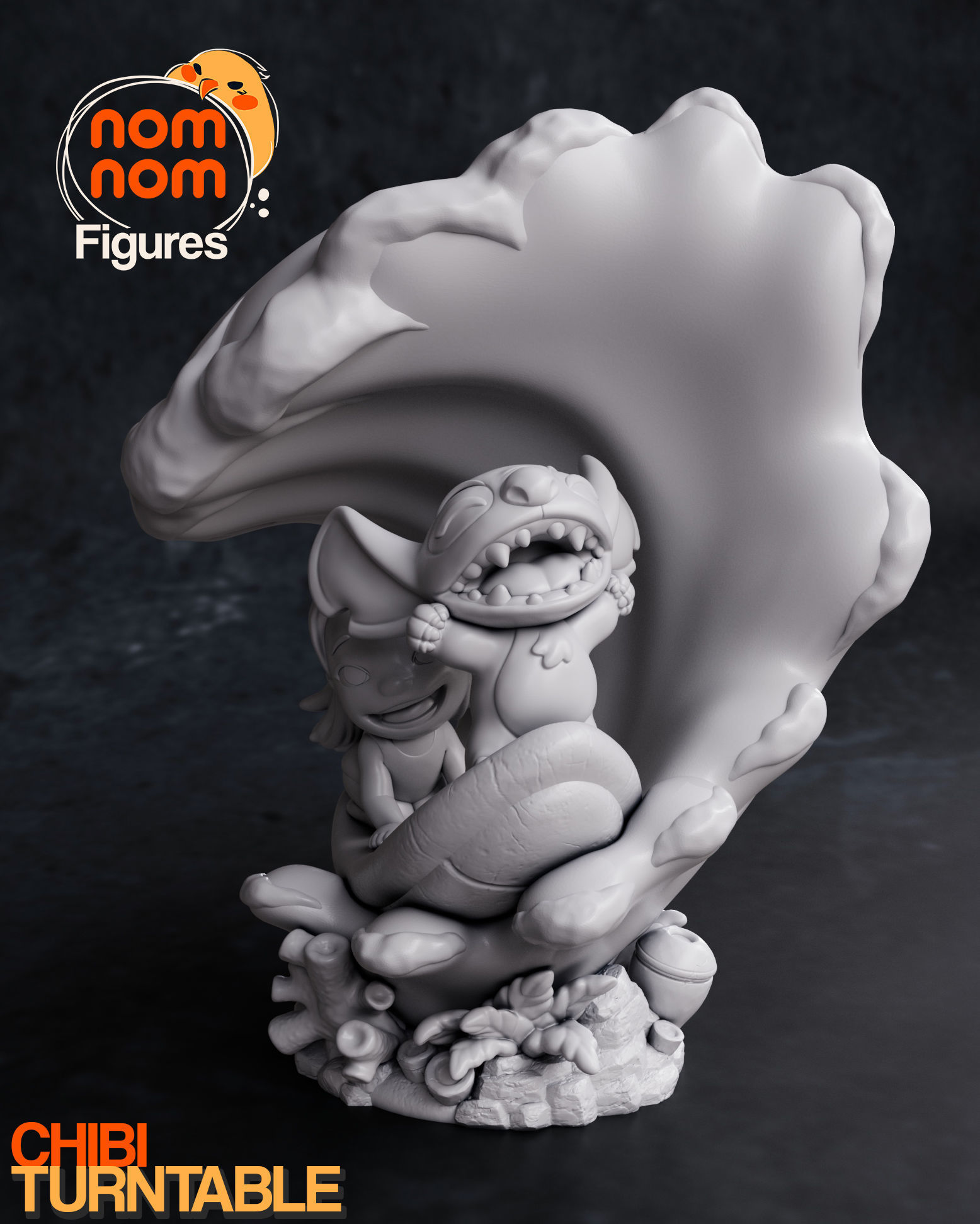 Chibi Lilo and Stitch 3D print model_4