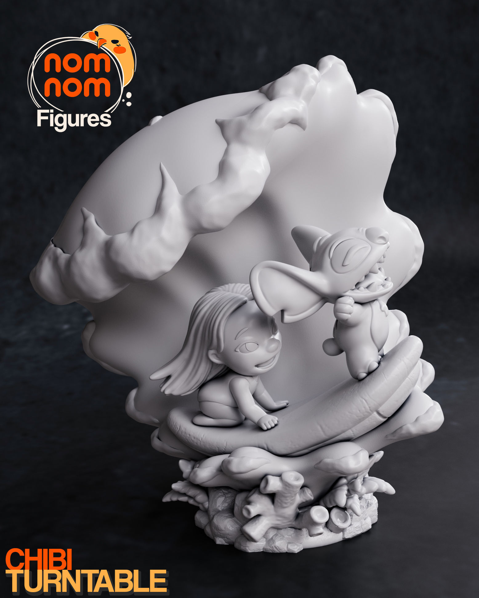 Chibi Lilo and Stitch 3D print model_6