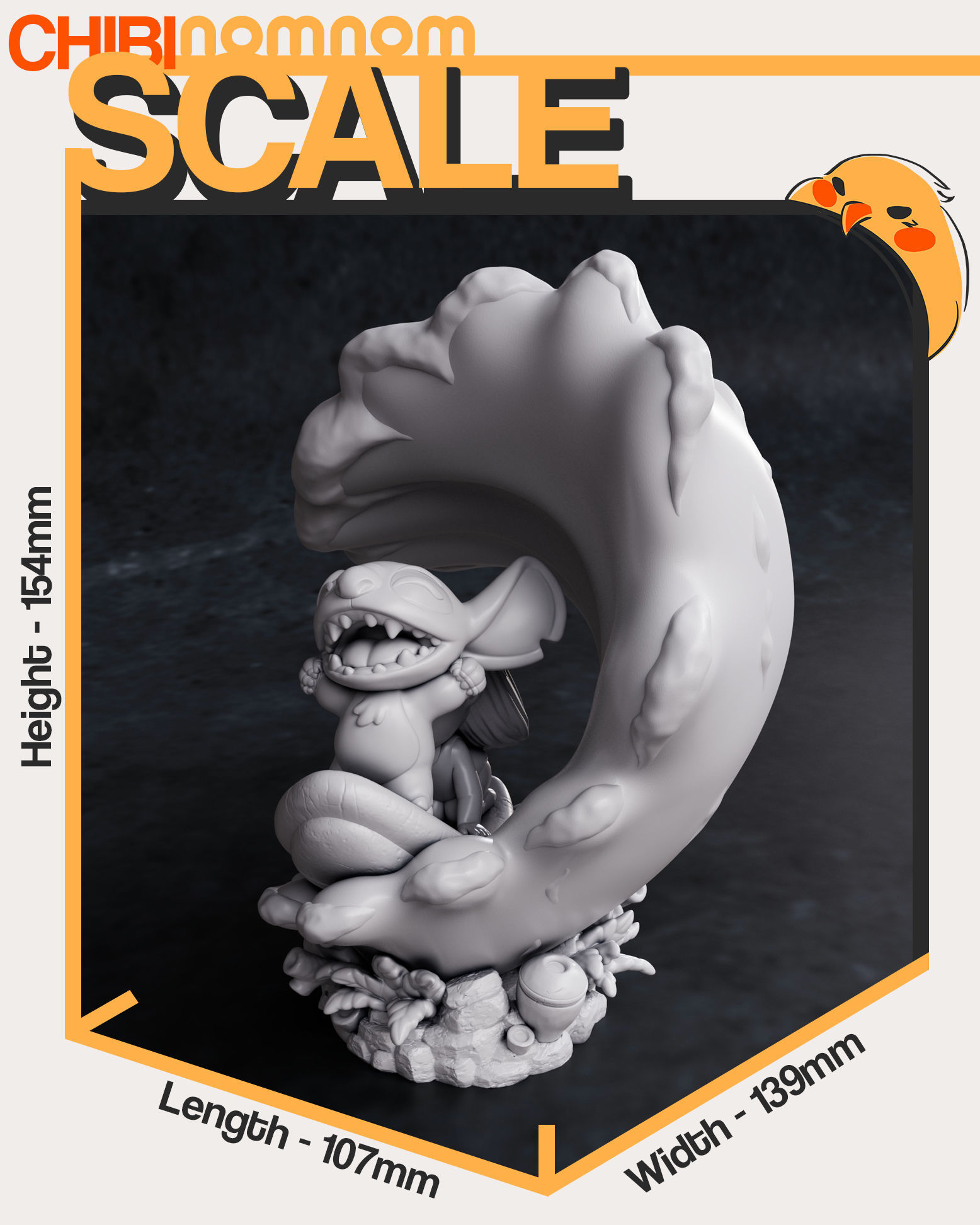 Chibi Lilo and Stitch 3D print model_2