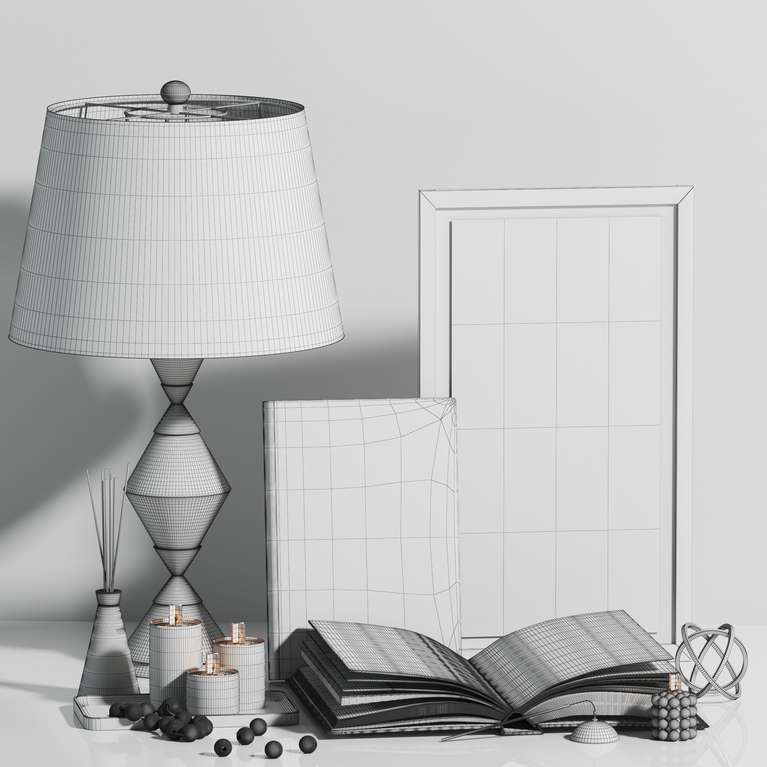 Decorative set 04 3D model_5