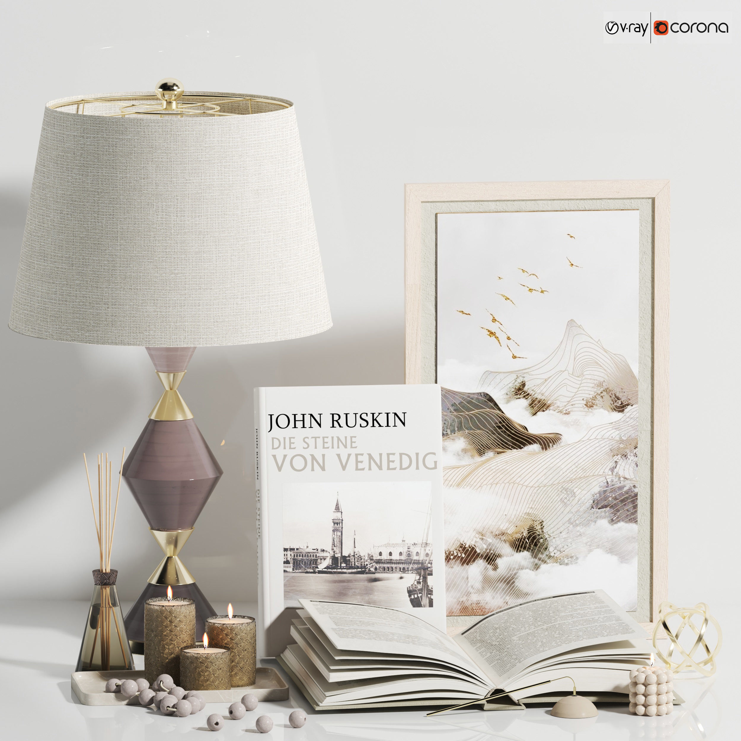 Decorative set 04 3D model_6