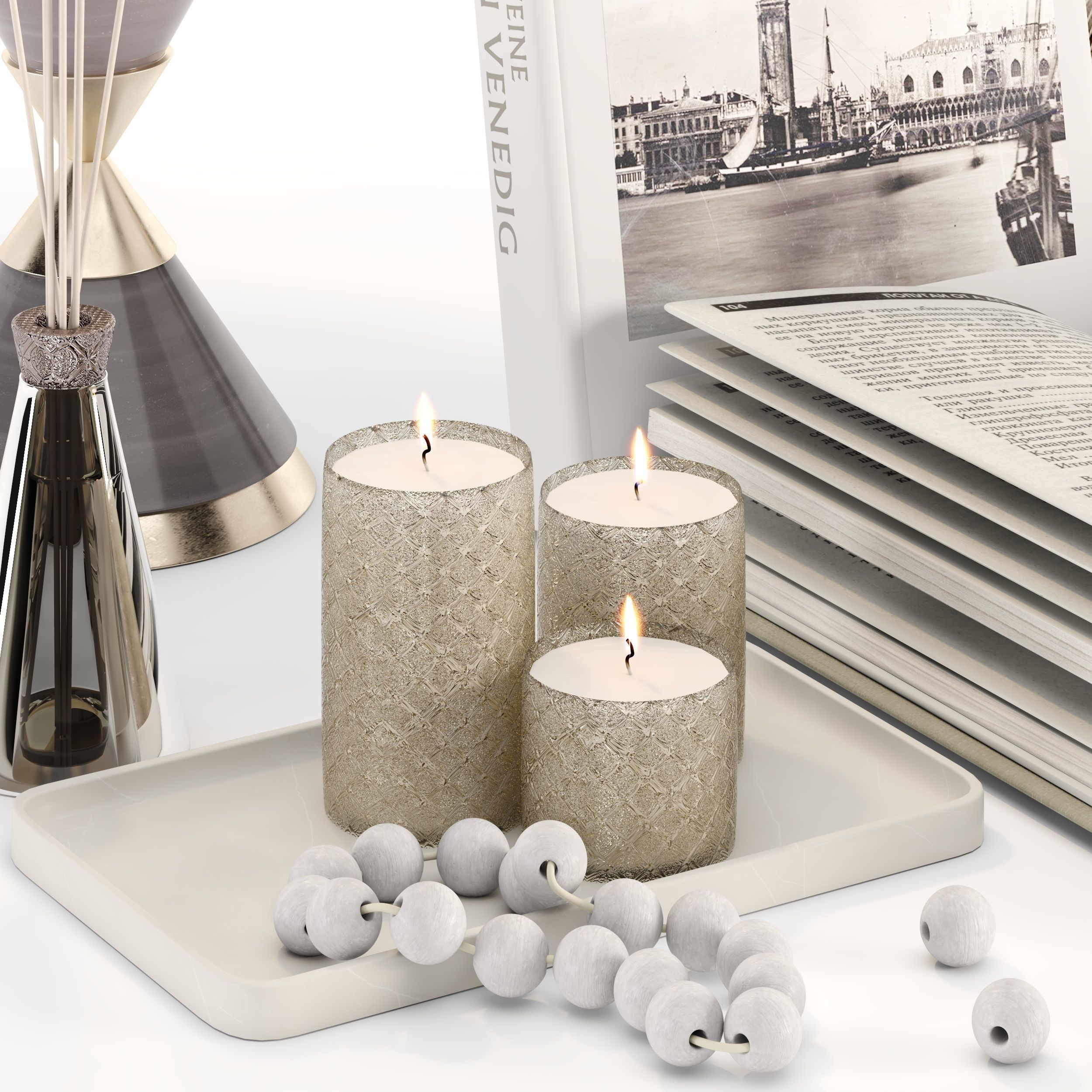 Decorative set 04 3D model_1