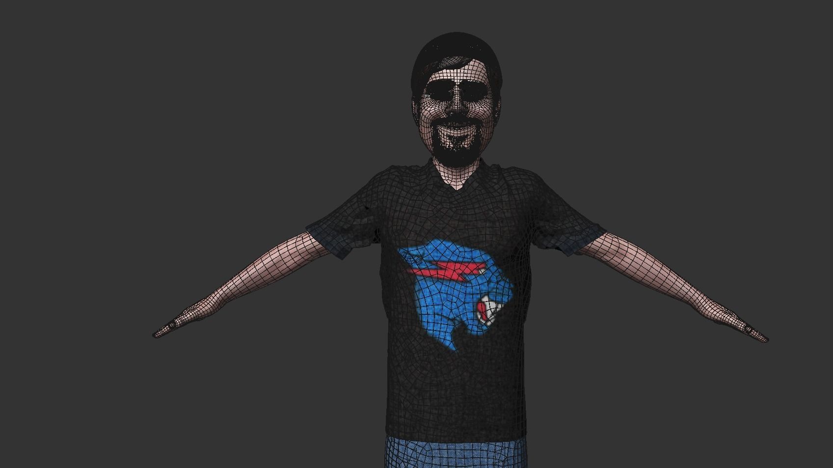 Mr Beast 3d Model Free low-poly 3D model_6